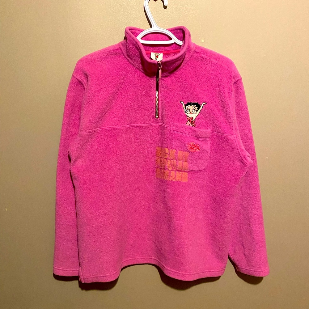 Betty Boop Fleece Jacket Y2K 2005